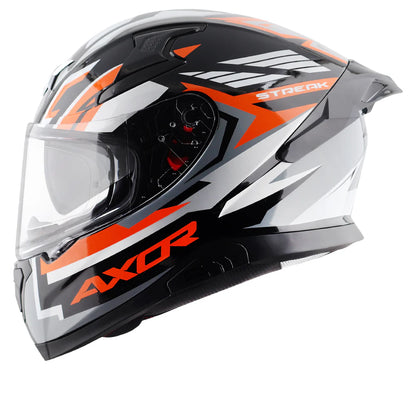 AXOR APEX STREAK HELMET BLACK ORANGE