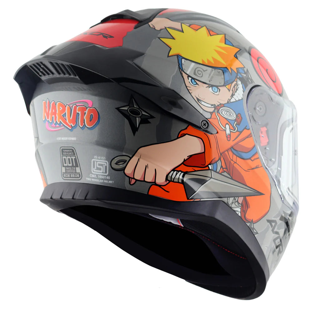 AXOR SABER NARUTO HELMET BLACK ORANGE