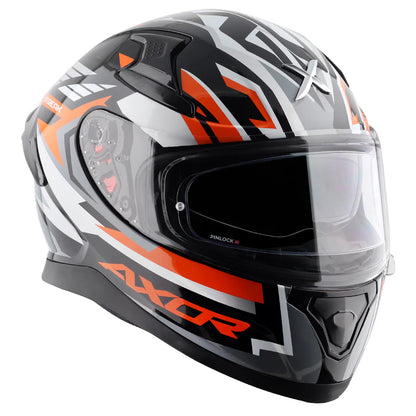 AXOR APEX STREAK HELMET BLACK ORANGE