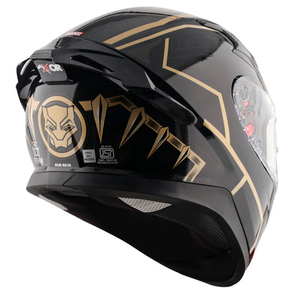AXOR APEX MARVEL BLACK PANTHER HELMET BLACK GOLD