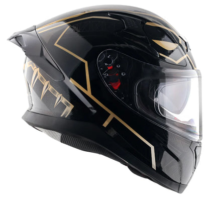 AXOR APEX MARVEL BLACK PANTHER HELMET BLACK GOLD