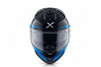 AXOR BRUTALE KRYPTIC DUAL SPOILER HELMET BLACK BLUE