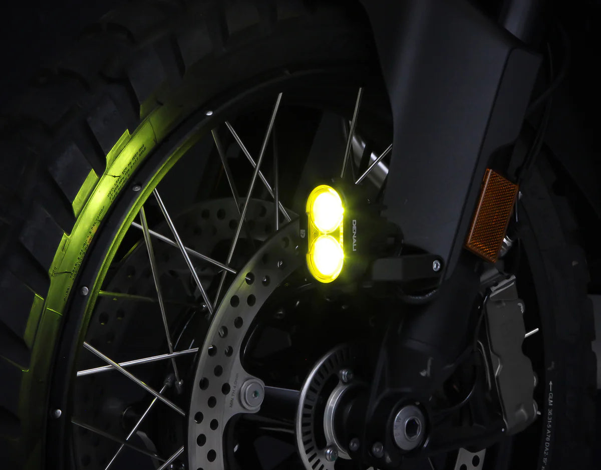 DENALI DL2 AUXILIARY LED LIGHTS – YELLOW – LIGHT ONLY – SET OF 2