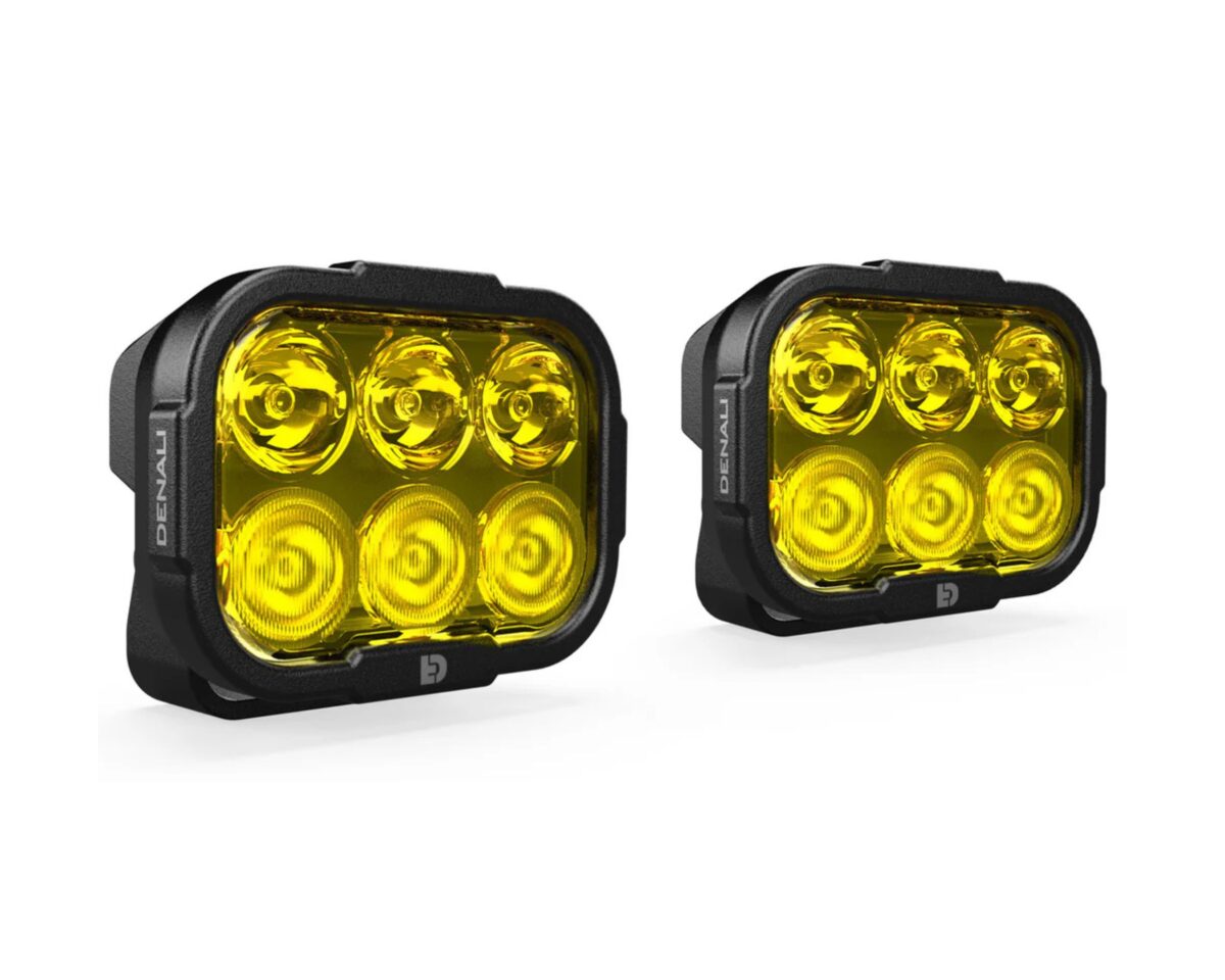 DENALI DL6 AUXILIARY LED LIGHTS – SELECTIVE YELLOW (SET OF 2)