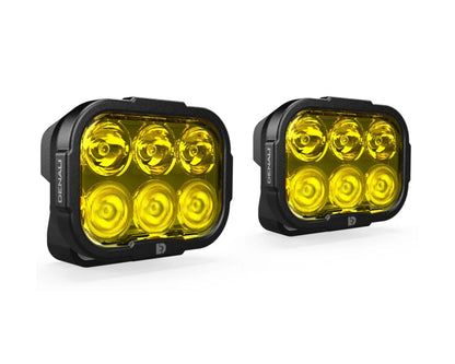 DENALI DL6 AUXILIARY LED LIGHTS – SELECTIVE YELLOW (SET OF 2)