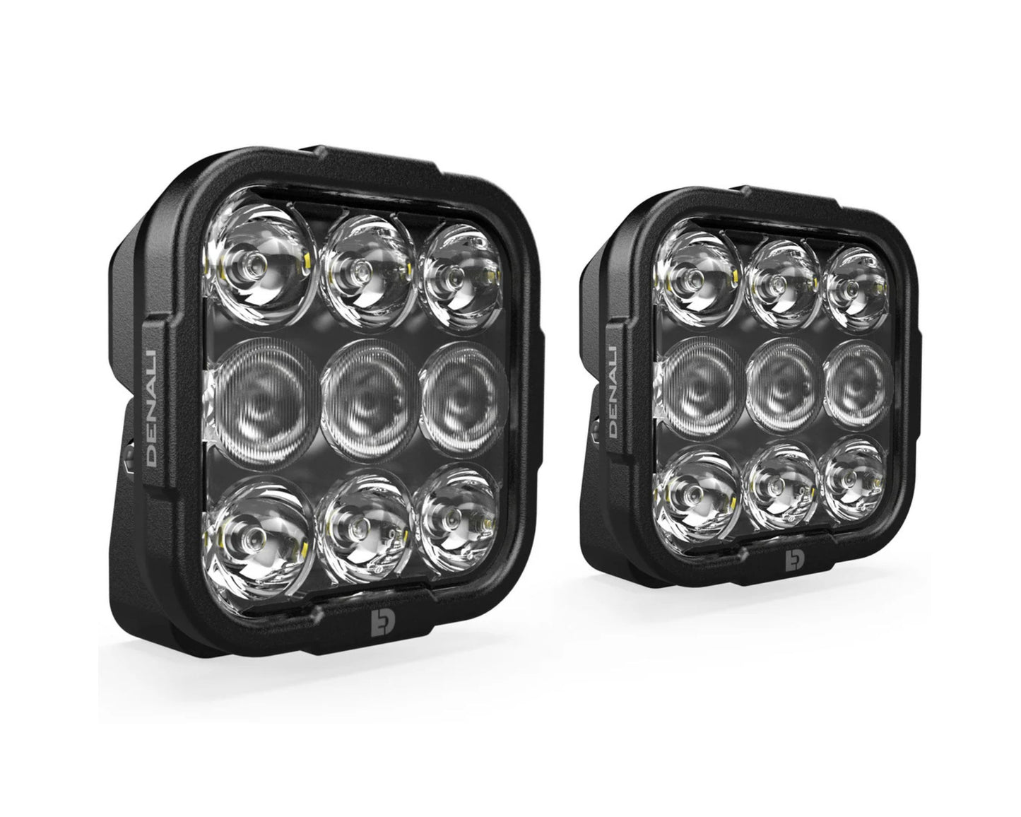 DENALI DL9 AUXILIARY LED LIGHTS – WHITE – LIGHTS ONLY – SET OF 2