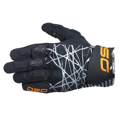 DSG PHOENIX AIR RIDING GLOVES BLACK GREY ORANGE
