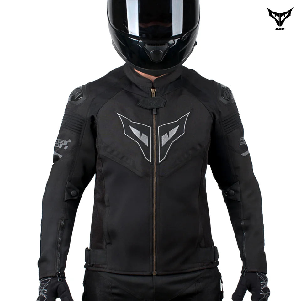 DSG RACE PRO V3 BLACK RIDING JACKET BLACK