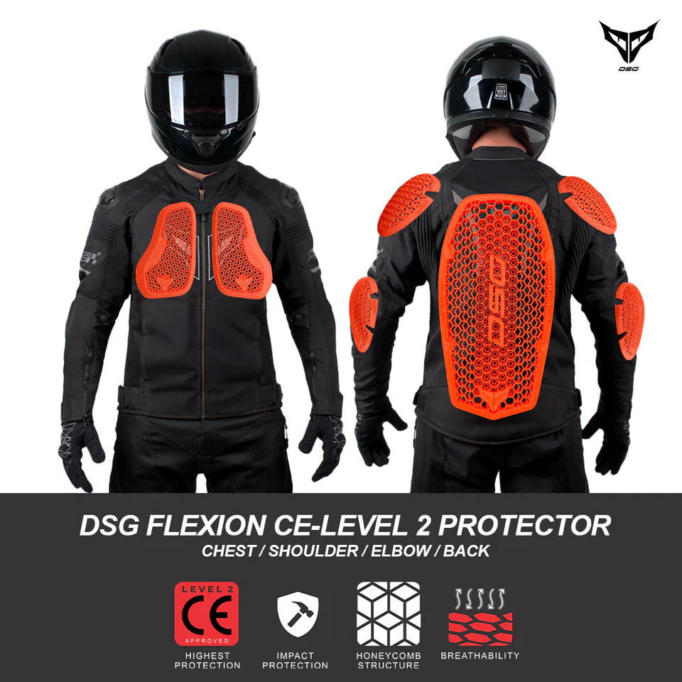 DSG RACE PRO V3 BLACK RIDING JACKET BLACK
