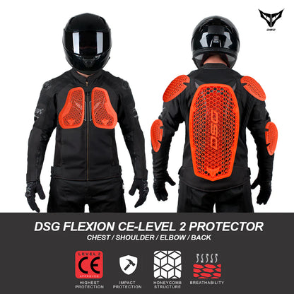 DSG RACE PRO V3 BLACK RIDING JACKET BLACK
