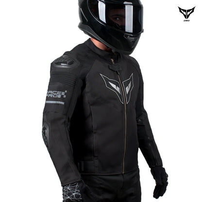 DSG RACE PRO V3 BLACK RIDING JACKET BLACK