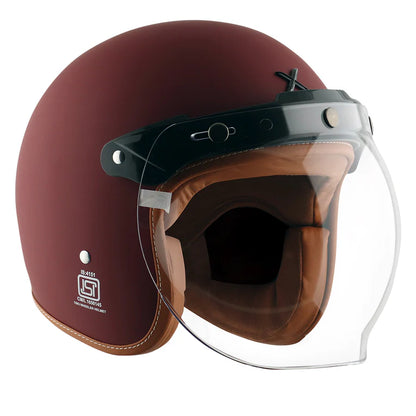 AXOR RETRO JET HELMET DULL CHESTNUT RED