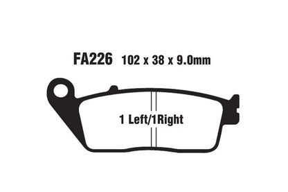 EBC BRAKES – FA226HH FULLY SINTERED – (FRONT)