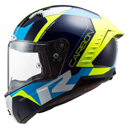 LS2 FF805 THUNDER RACING GL.BLUE H-V YELLOW