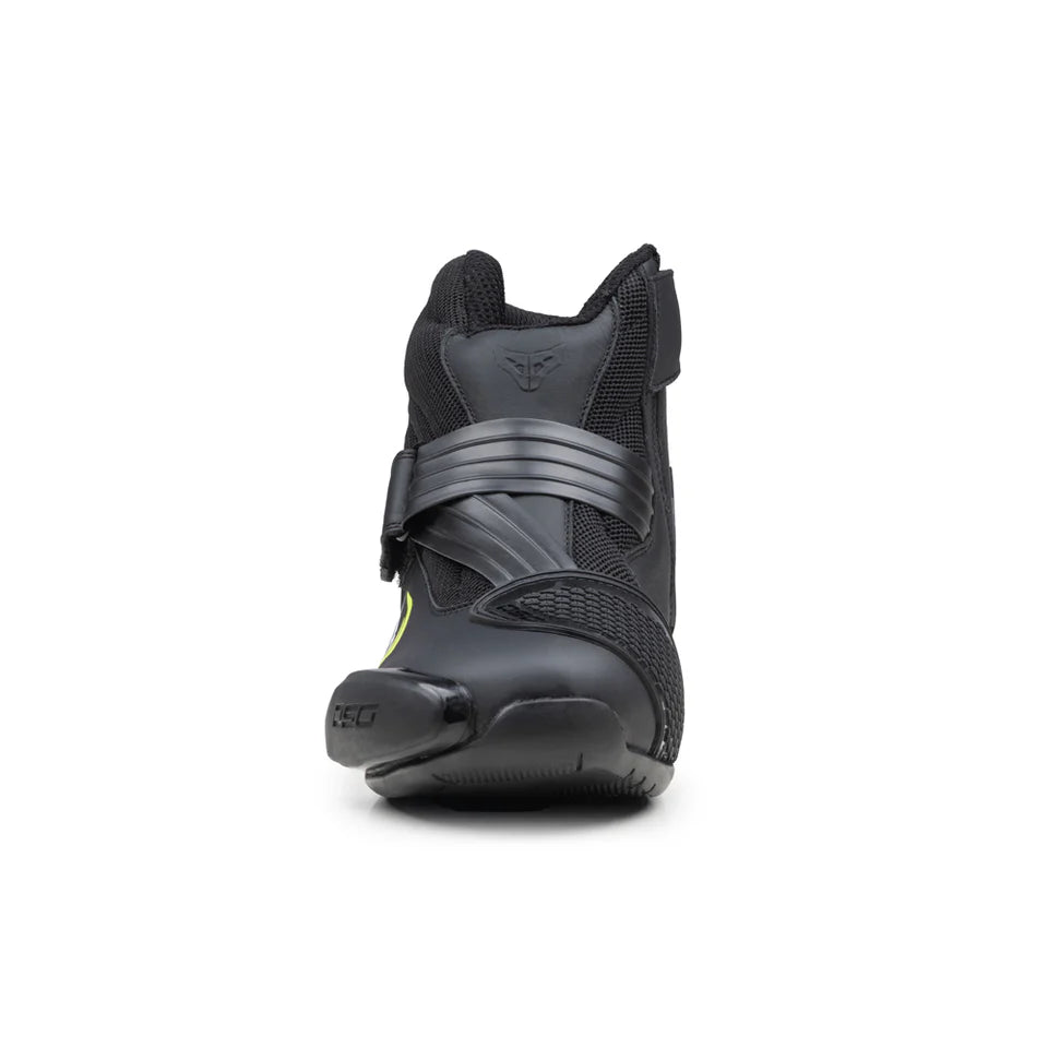 DSG GP-1 RIDING BOOTS BLACK YELLOW FLUO
