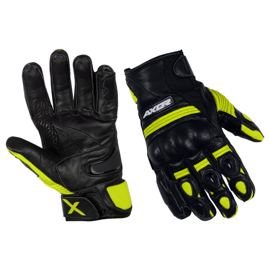 AXOR SPYDER RIDING GLOVES BLACK NEON