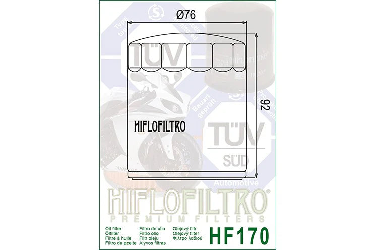 HIFLO OIL FILTER 170B – BLACK