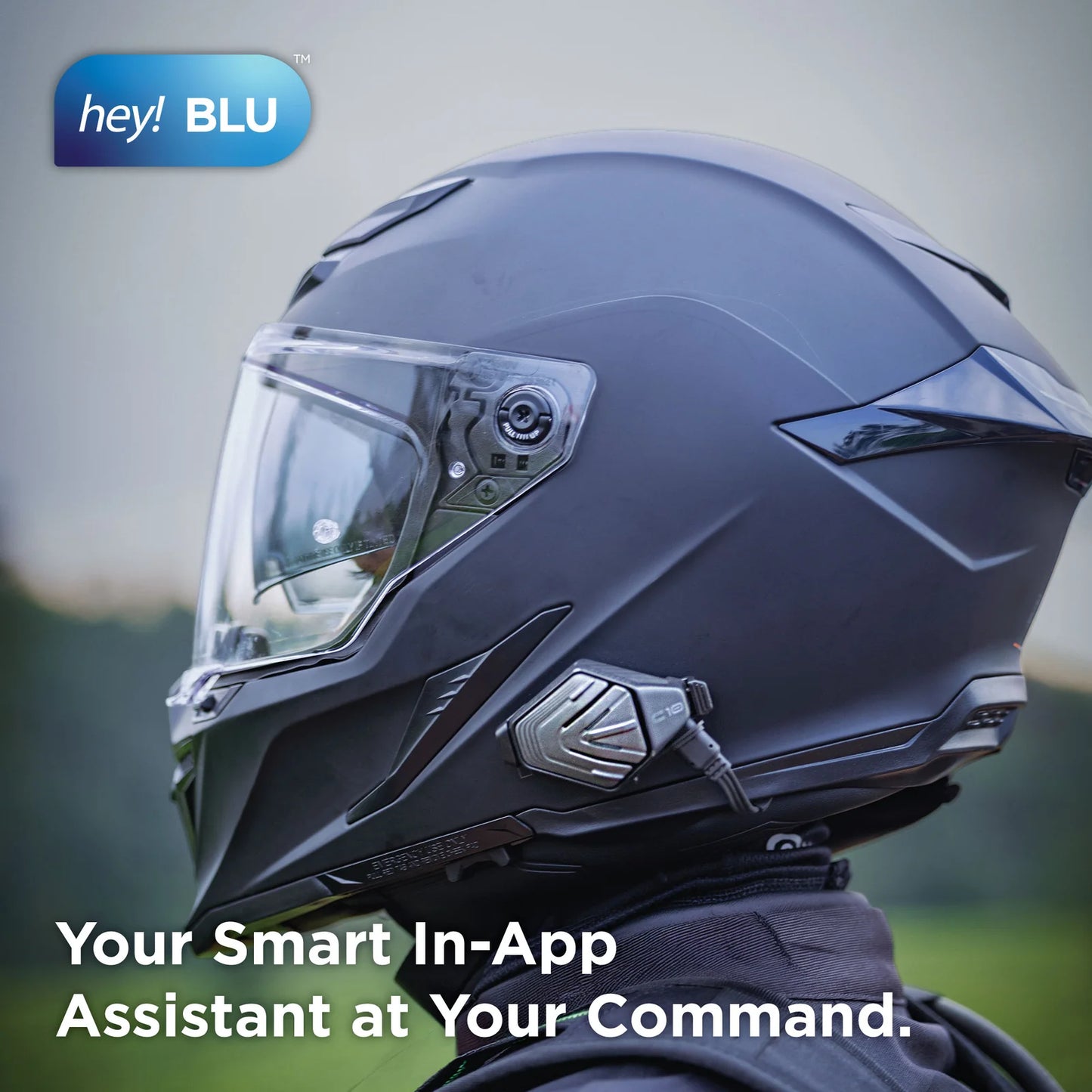 BLU ARMOR C10 HELMET COMMUNICATION DEVICE