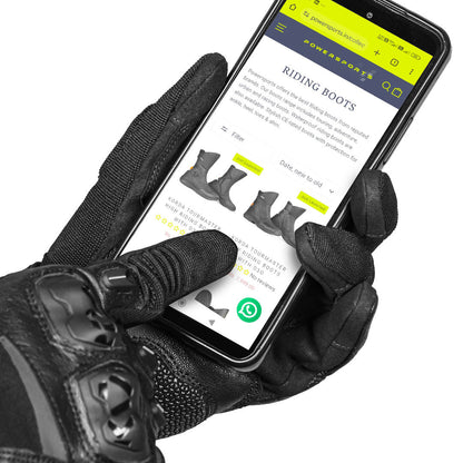 KORDA HYBRID GLOVES WITH D3O BLACK