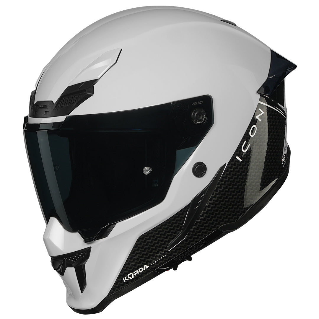KORDA ICON DUO HELMET GLOSS BLACK & WHITE