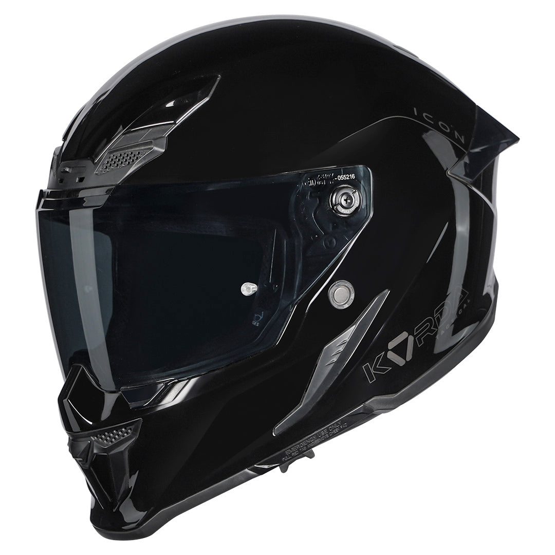 KORDA ICON SOLID HELMET GLOSS BLACK