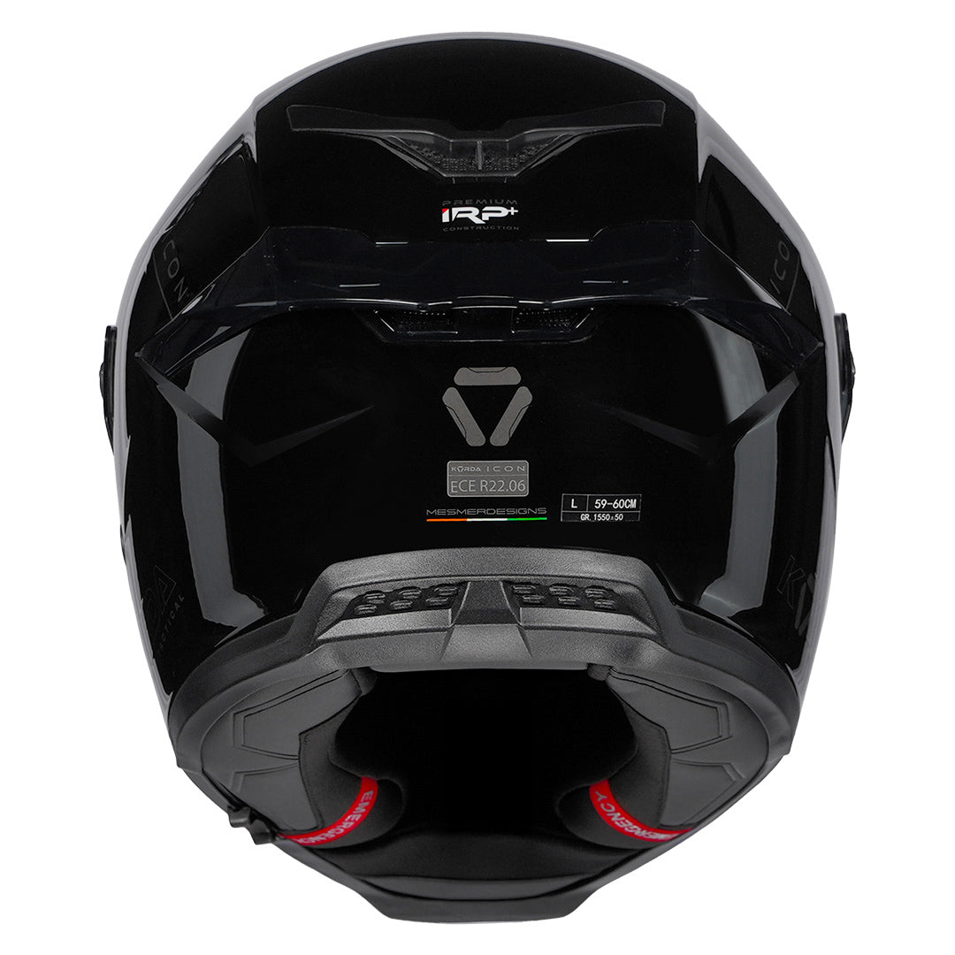 KORDA ICON SOLID HELMET GLOSS BLACK