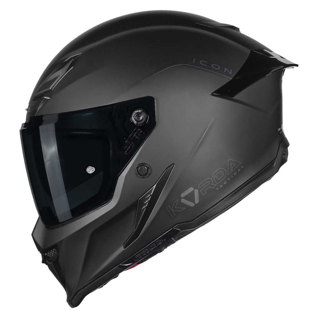 KORDA ICON SOLID HELMET MATT BLACK