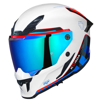 KORDA ICON TOKIO  HELMET WHITE BLUE