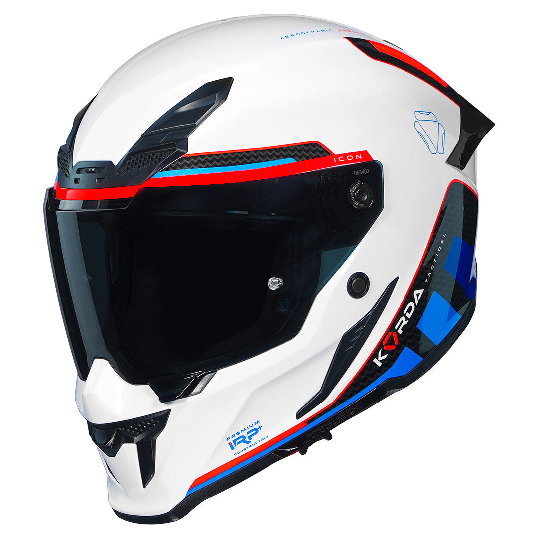 KORDA ICON TOKIO  HELMET WHITE BLUE