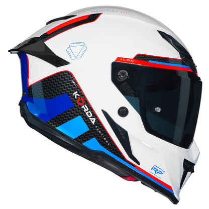 KORDA ICON TOKIO  HELMET WHITE BLUE