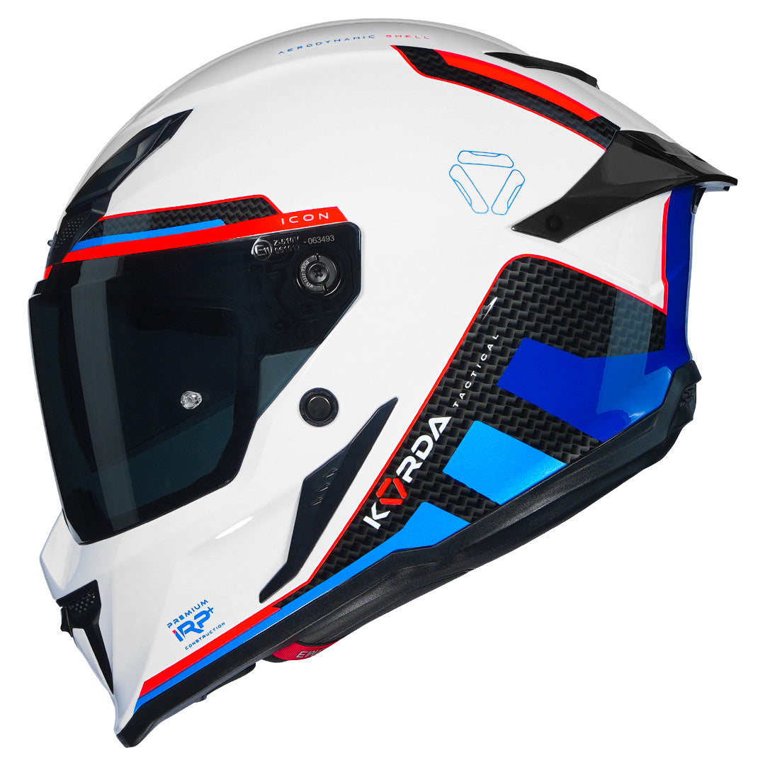 KORDA ICON TOKIO  HELMET WHITE BLUE