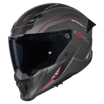 KORDA ICON NERO HELMET MATT BLACK RED