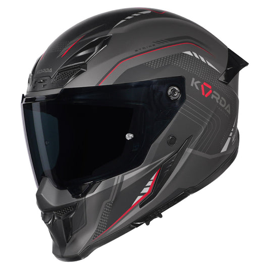 KORDA ICON NERO HELMET MATT BLACK RED