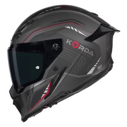 KORDA ICON NERO HELMET MATT BLACK RED