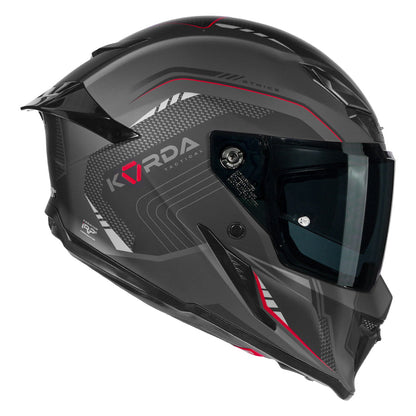 KORDA ICON NERO HELMET MATT BLACK RED