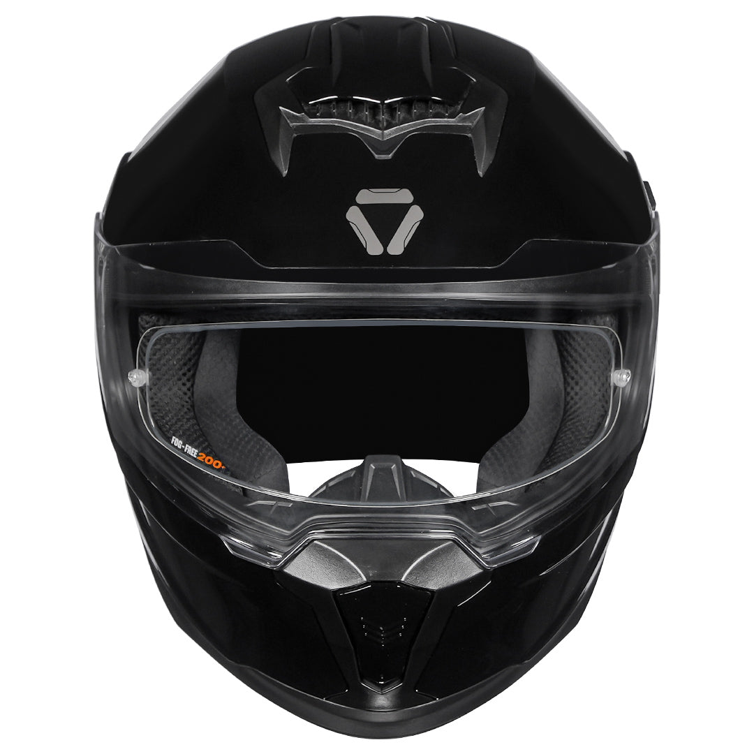 KORDA SONIC GP SOLID GLOSS BLACK HELMET