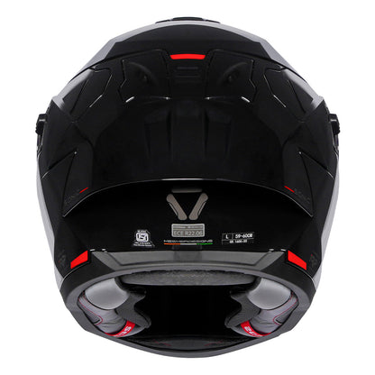 KORDA SONIC GP SOLID GLOSS BLACK HELMET