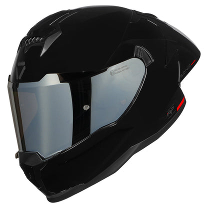 KORDA SONIC GP SOLID GLOSS BLACK HELMET