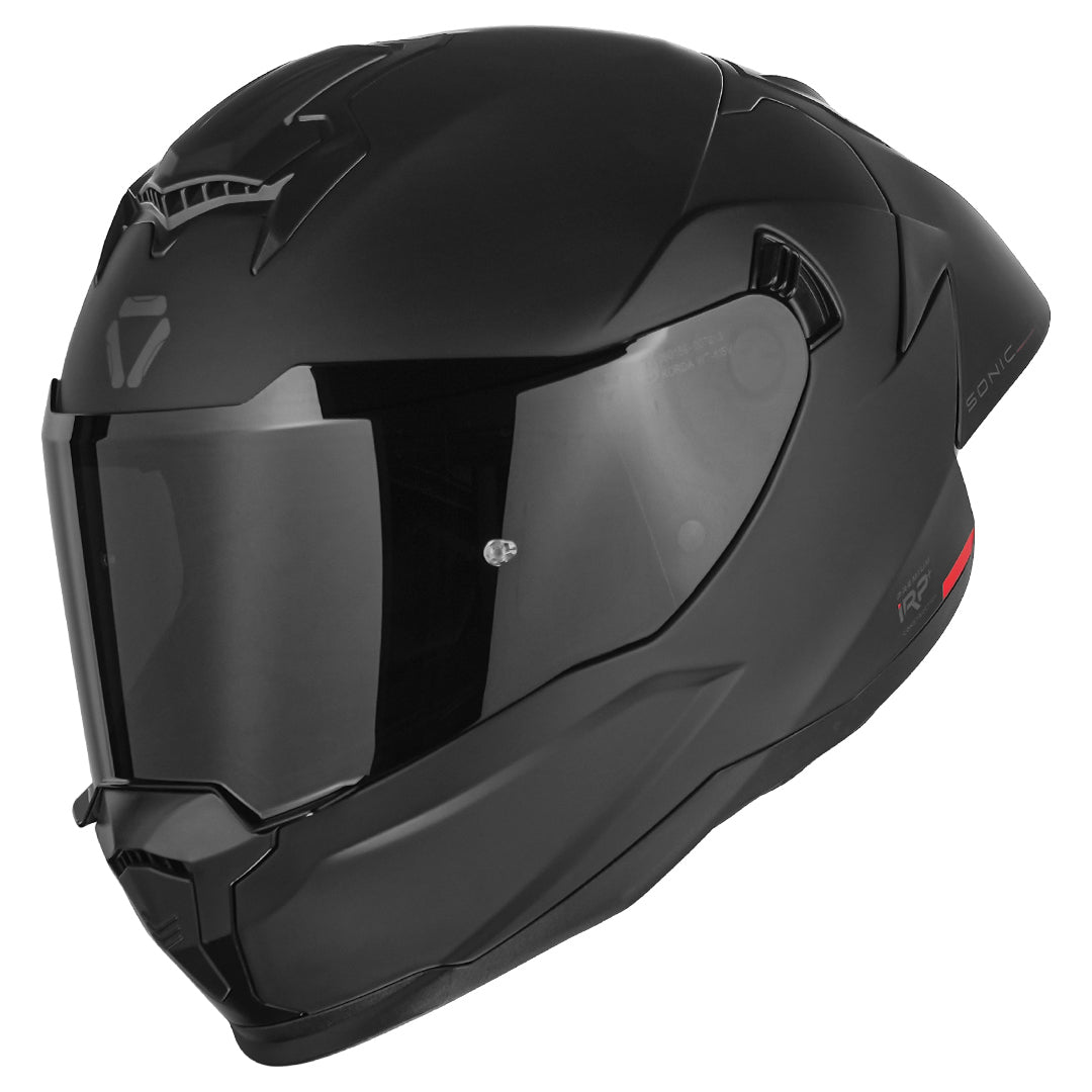 KORDA SONIC GP SOLID MATT BLACK HELMET