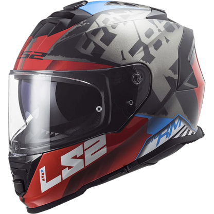 LS2 FF800 STORM II SPRINTER BLACK RED TITANIUM