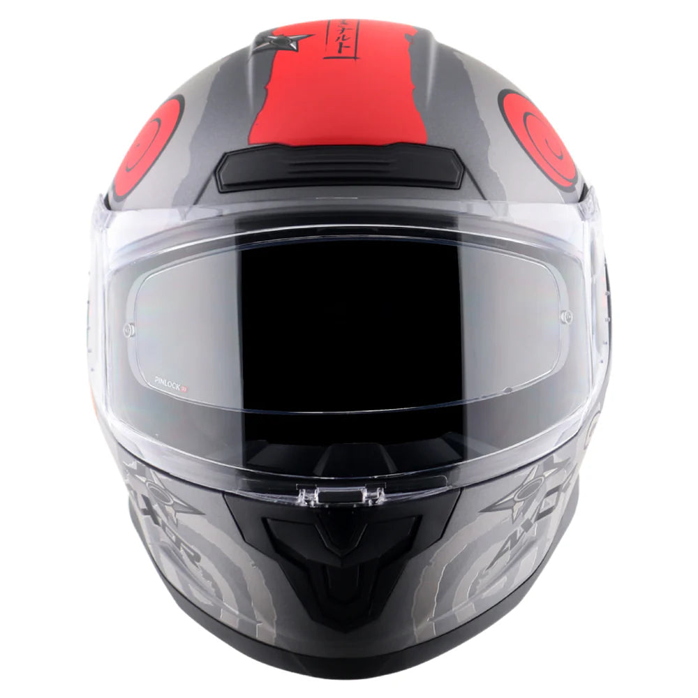 AXOR SABER NARUTO HELMET DULL BLACK ORANGE