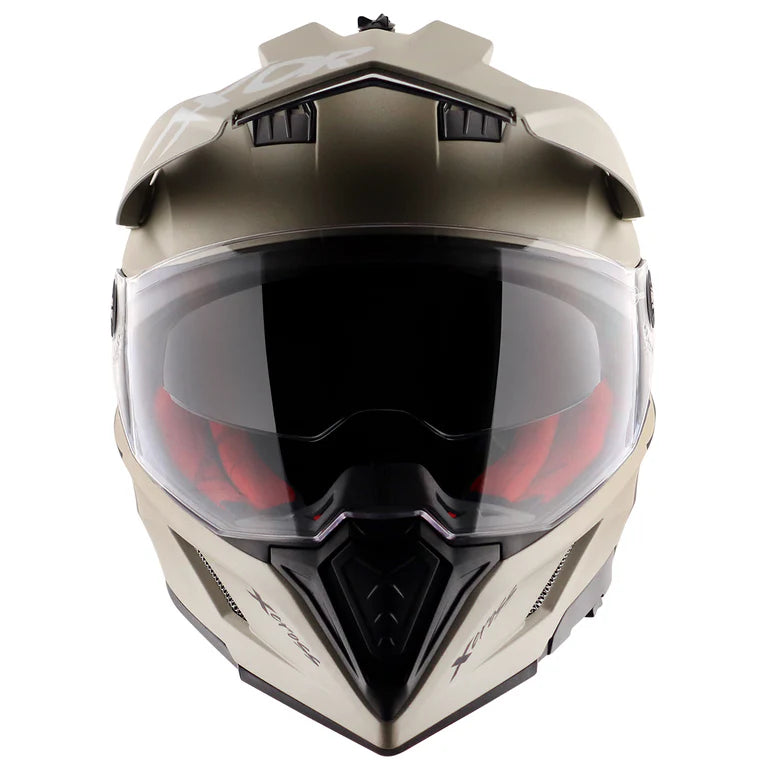 AXOR X-CROSS DUAL VISOR HELMET - NICKEL
