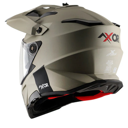 AXOR X-CROSS DUAL VISOR HELMET - NICKEL