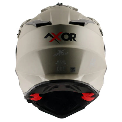 AXOR X-CROSS DUAL VISOR HELMET - NICKEL