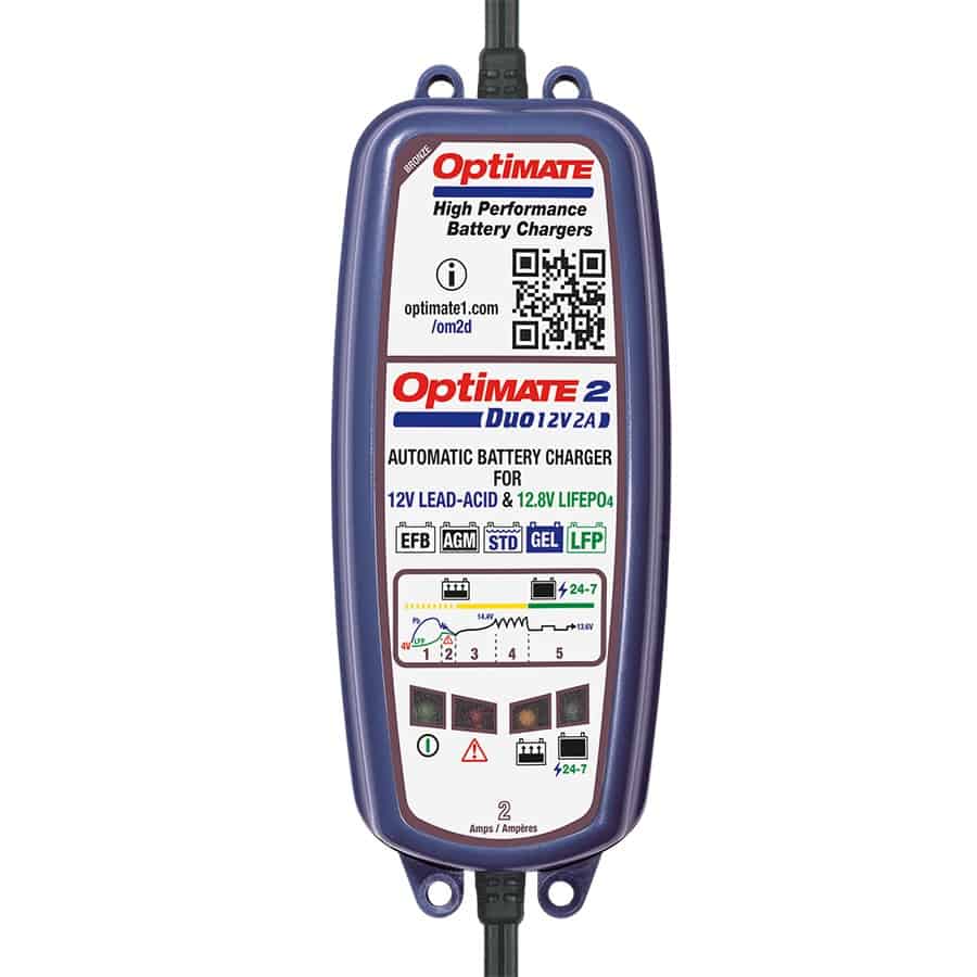 OPTIMATE 2 DUO BATTERY CHARGER – BIS CERTIFIED