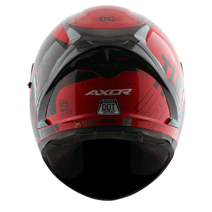 AXOR STREET DC BATMAN HELMET RED BLACK