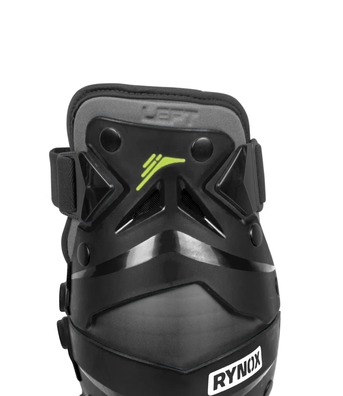 RYNOX BASTION BIONIC KNEE GUARDS – BLACK / HI-VIZ GREEN