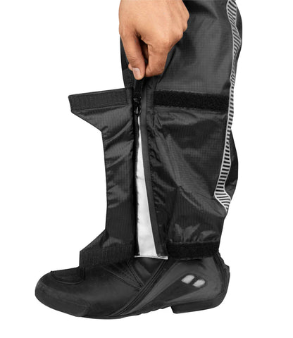 RYNOX H2GO PRO RAIN PANTS (BLACK HI-VIZ GREEN)