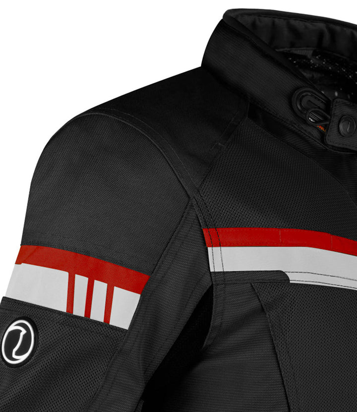 RYNOX STEALTH AIR PRO JACKET-BLACK GREY RED