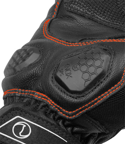 RYNOX TORNADO PRO 3 GLOVES – BLACK / ORANGE